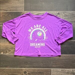 Justice Purple Kids Pajama Top